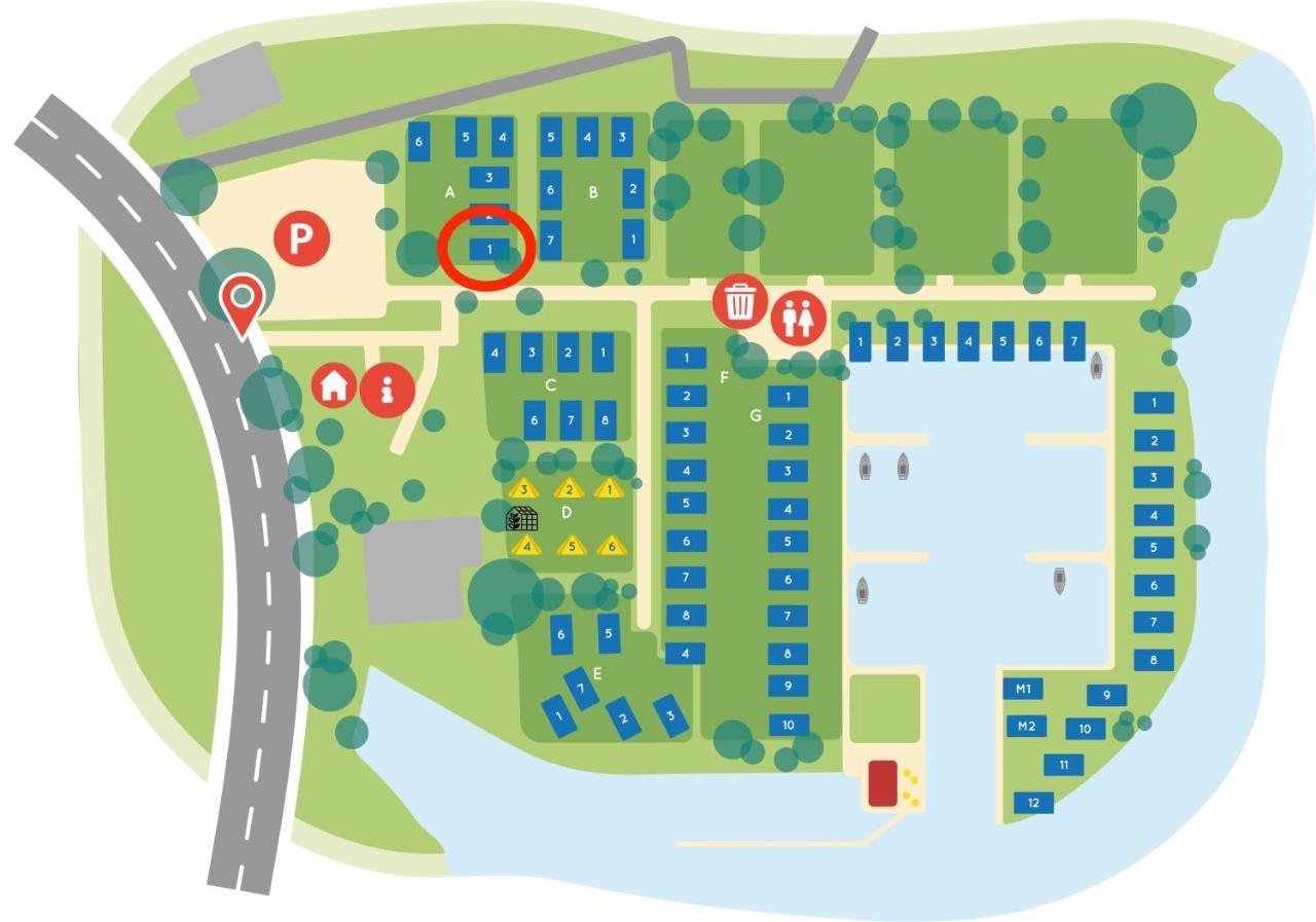Willa Modern Tiny House Op Rustig Watersportpark Elahuizen Zewnętrze zdjęcie
