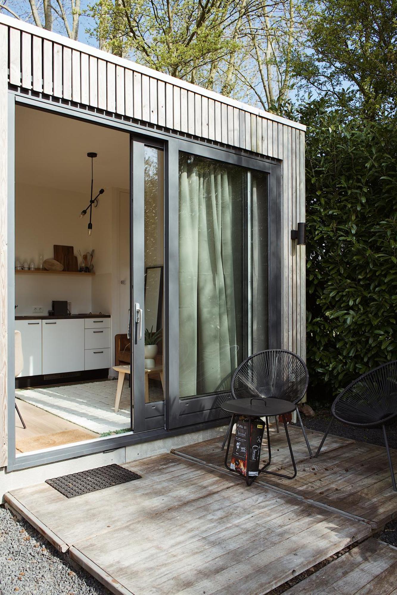 Willa Modern Tiny House Op Rustig Watersportpark Elahuizen Zewnętrze zdjęcie